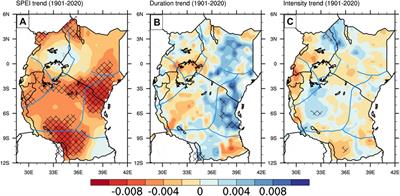 Trend and spatial-temporal variation of drought characteristics over equatorial East Africa during the last 120 years